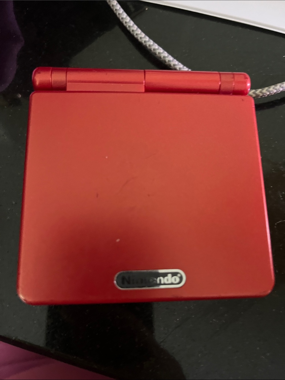 Working Nintendo Red Clamshell Handheld Console new battery